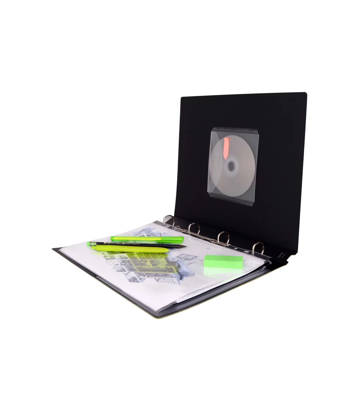 کلاسور 4 حلقه متالیک پاپکو 651-BC
