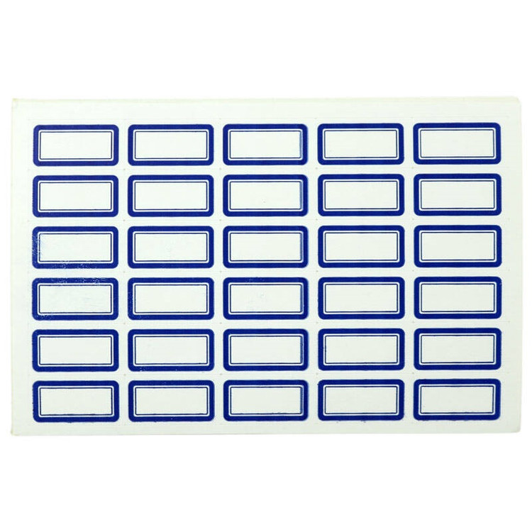 برچسب دور آبی سایز 11 × 23 میلی متر بسته 100 برگی