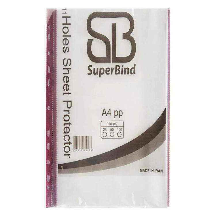 کاور A4 سوپربایند Superbind بسته 100 عددی