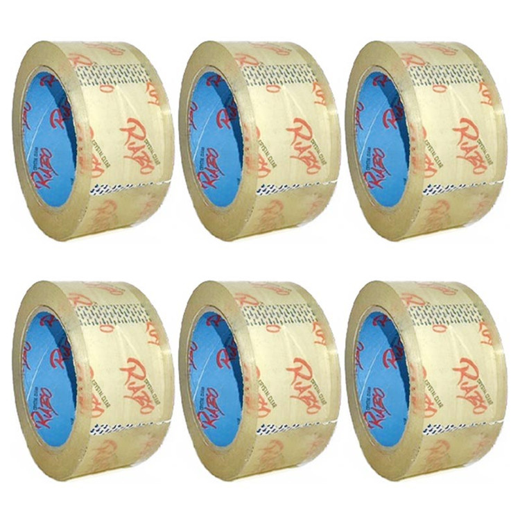 چسب پهن 90 یارد رابو RABO (آبی) با ضخامت 50 میکرون بسته 6 عددی