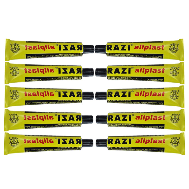 چسب مایع رازی مدل Allplast بسته 10 عددی