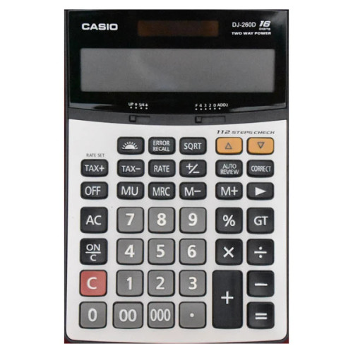 ماشین حساب کاسیو مدل DJ-260D