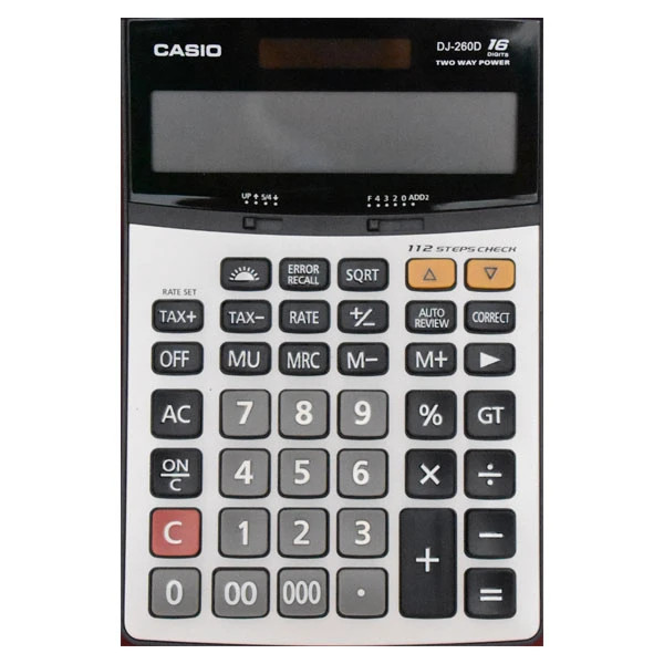 ماشین حساب کاسیو مدل DJ-260D