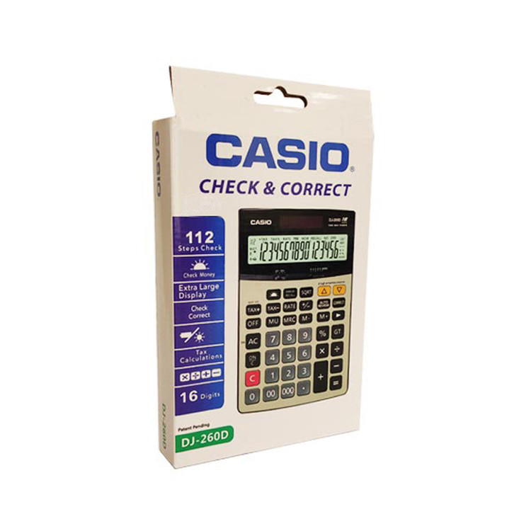 ماشین حساب کاسیو مدل DJ-260D