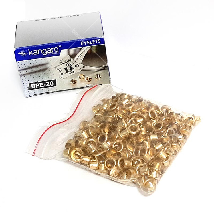 پرچ کانگرو مدل Kangaro BPE-20 طلایی بسته 250 عددی