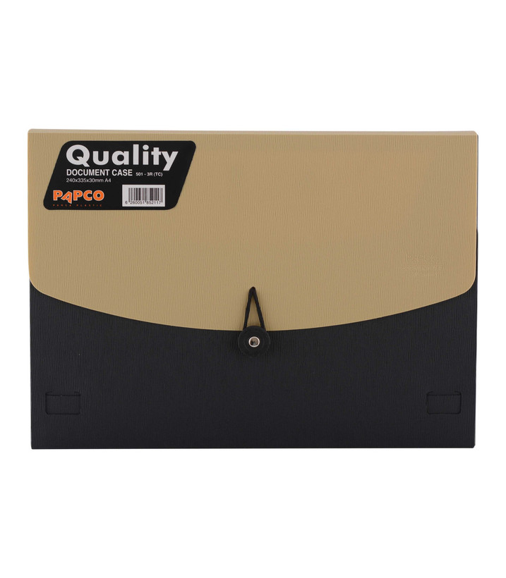 کیف مدارک دو رنگ راه راه پاپکو S501-3-R(TC)