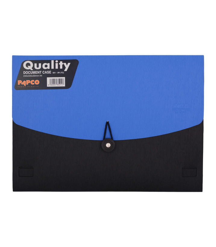 کیف مدارک دو رنگ راه راه پاپکو S501-3-R(TC)