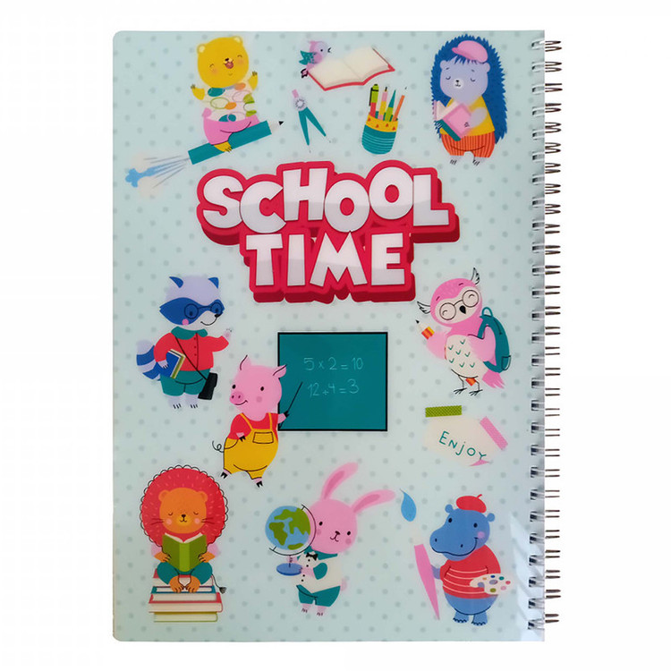 دفتر مشق 60 برگ پاپکو مدل school کد NB-634F06