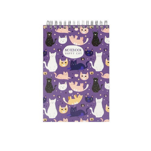 دفتر یادداشت 80 برگ پاپکو مدل HAPPY CAT