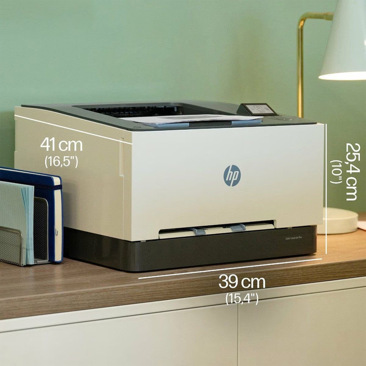پرینتر لیزری تک کاره رنگی اچ پی مدل LaserJet Pro 3203dw با اتصال باسیم و بیسیم، سایز چاپ A4، با قابلیت چاپ دورو خودکار