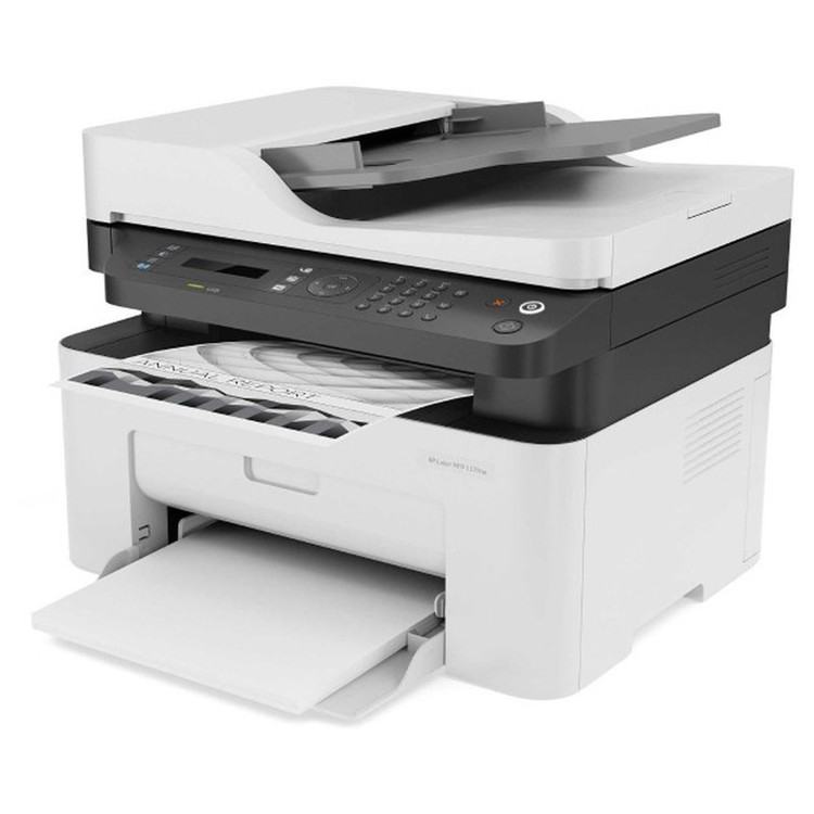 پرینتر چند کاره لیزری تک رنگ اچ پی مدل Laser MFP 139fnw با اتصال باسیم و بی سیم سایز چاپ A4