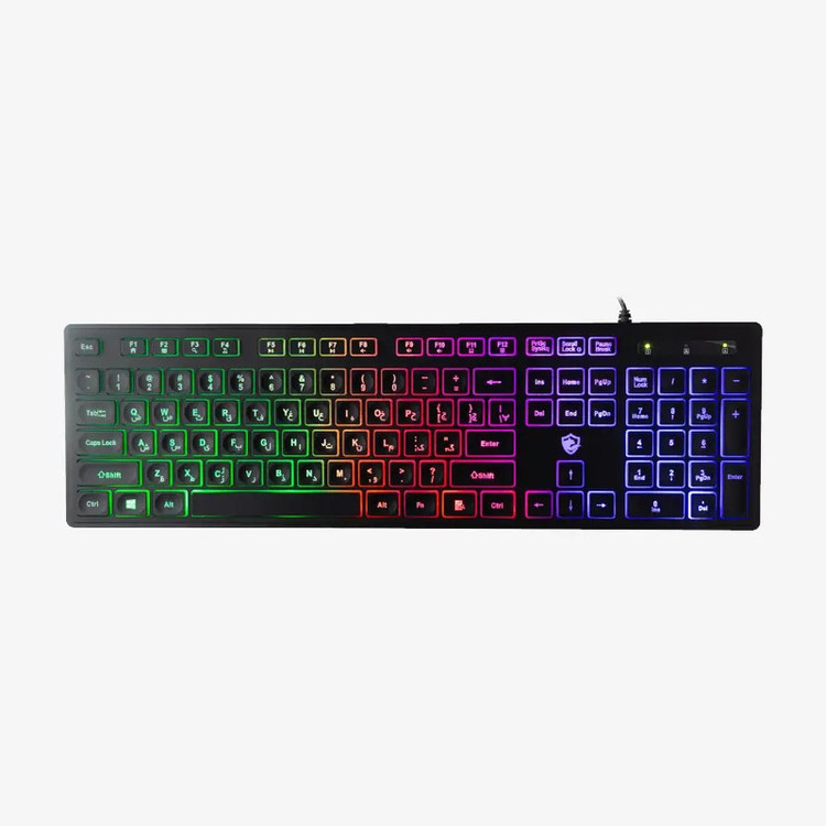 کیبورد گیمینگ بیاند مدل BGK-2010 سوئیچ ممبران، Full-Size، نورپردازی RGB