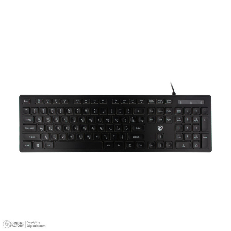 کیبورد گیمینگ بیاند مدل BGK-2010 سوئیچ ممبران، Full-Size، نورپردازی RGB