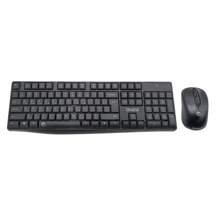 کیبورد و ماوس بی سیم بیاند مدل BMK-5110RF، سوییچ ممبران، Full-Size