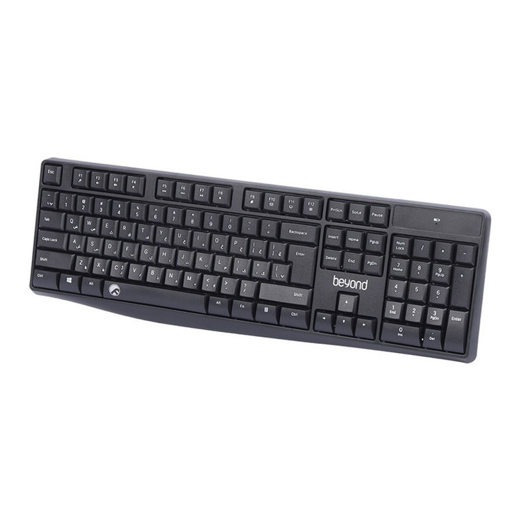 کیبورد و ماوس بی سیم بیاند مدل BMK-5110RF، سوییچ ممبران، Full-Size