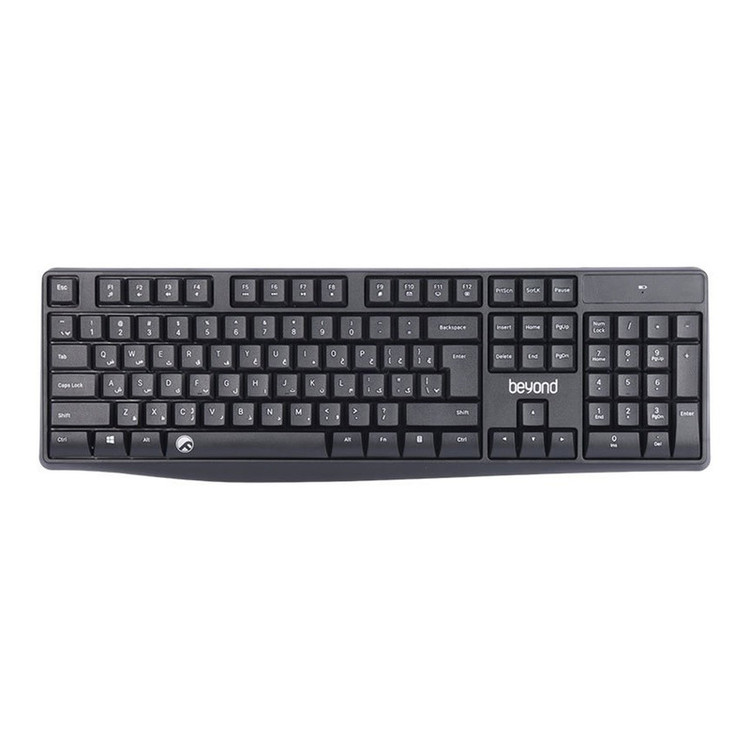 کیبورد و ماوس بی سیم بیاند مدل BMK-5110RF، سوییچ ممبران، Full-Size