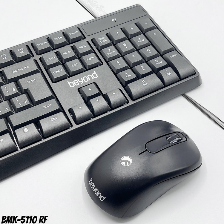 کیبورد و ماوس بی سیم بیاند مدل BMK-5110RF، سوییچ ممبران، Full-Size