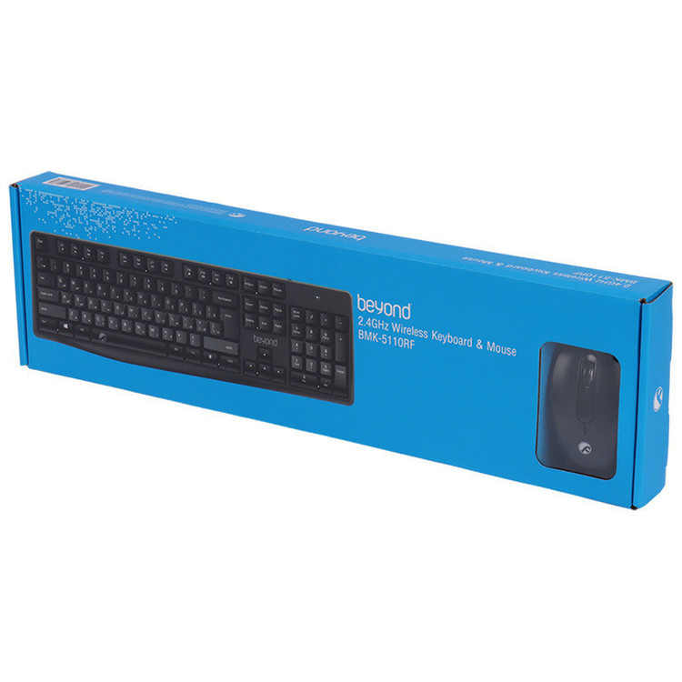 کیبورد و ماوس بی سیم بیاند مدل BMK-5110RF، سوییچ ممبران، Full-Size