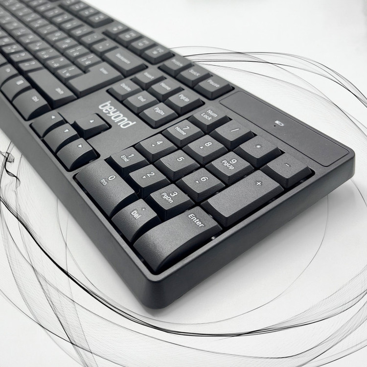 کیبورد و ماوس بی سیم بیاند مدل BMK-5110RF، سوییچ ممبران، Full-Size