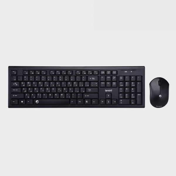 کیبورد و ماوس بی سیم بیاند مدل BMK-4531RF، سوییچ ممبران، Full-Size