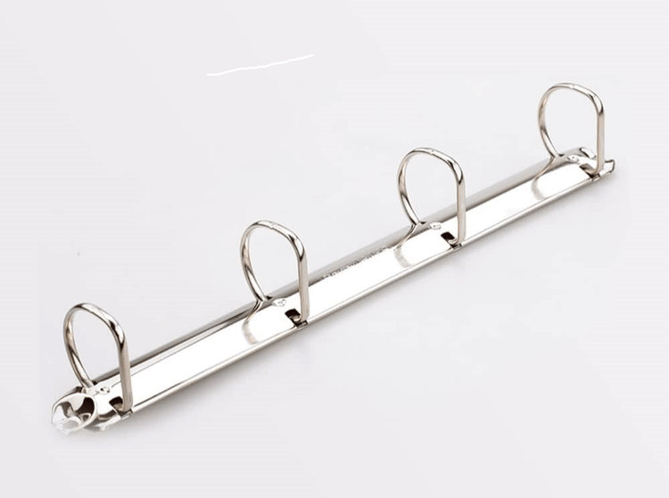 قفل کلاسور ۴ حلقه دی ۳۰ میل 4/5سانتی بسته 10عددی